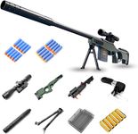 Sniper Rifle Foam Balls with 20 Soft Balls, Sniper Rifle with Scope for Unisex Kids, Blaster Game Set for Boys, Kids and Adults (AWM)