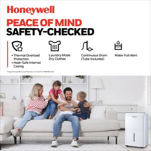 Honeywell 30L Dehumidifier – Powerful Moisture Removal for Home