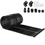 GiantexUK 3/6 x 0.75m Solar Pool Heating Mat, Weatherproof PE Swimming Pool Heater with Complete Accessories, Lightweight Solar Water Heating Systems for Swimming Pool Backyard Garden (3 x 0.75m)