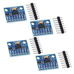 4 Pieces ADXL345 Accelerometer 3-Axis GY-291 Digital Gravity Sensor Module ADXL345 3-Axis Acceleration Module Acceleration Tilt Compatible for Arduino Raspberry Pi