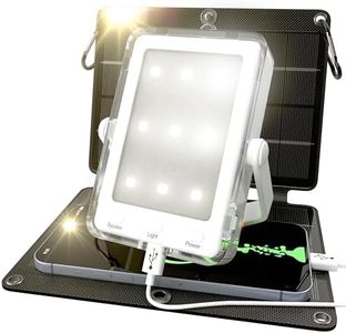 PRAANA Portable Solar Power Bank & Flashlight with 7W Panel – 3in1 Survival Kit | 5000mAh USB-C Charger & 800-Lumen Light | Must-Have Power Backup for Home, Power Outages & Camping | iPhone & Android