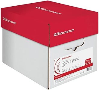 Office Depot Copy Print Paper, 8 1/2in. x 11in., 20 Lb, 500 Sheets Per Ream, Case Of 5 Reams, 851201CS