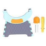 Ndola Portable Potty Training Seat for Toddler - Goohomeey Kids Travel Potty | Foldable Toilet Seat | Baby Potty Seat for Indoor and Outdoor - Blue, Pack of 1
