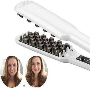 3D Grid Hair Crimper Volumizer Ceramic Professional Hair Fluffy Corrugated Curler Flat Iron Corn Hair Splint Perm 5 Temperatures