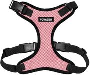 Voyager Step-In Lock Dog Harness - Adjustable Step-In Vest Harness for Small and Large Dogs - Pink, Medium