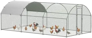PawHut Large Chicken Coop Metal Chi