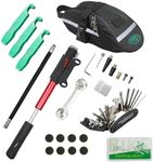 CHUMXINY Bike Repair Kit, 16-in-1 Bike Repair Tool, 120Psi Mini Bicycle Pump, Tire Patch Kit for Mountain and Road Bikes