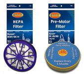 EnviroCare Premium Replacement Vacuum Cleaner Filters Made to fit Dyson DC14 Upright Vacuums, Pre & Post Filter Set 2 Filters