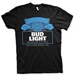 Bud Light Officially Licensed Label Logo Mens T-Shirt (Black), Small