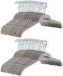 Amazon Basics Velvet Shirt/Dress Hangers Pack of 100, Grey