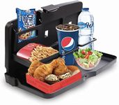 BKN Plastic Multi-Functional Portable Foldable Automobiles Car Backseat Tray Desk - Black Portable Car Vehicle Back Seat Tray Table For Food, Meal, Snack, Laptop - Stay Organized When On The Go