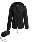 Womens Black Windbreaker