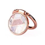 Oddss Geometric Marble Universal 360 Degree Flip Ring Stand Grip Mount for Smartphones (Rose Gold Pink)