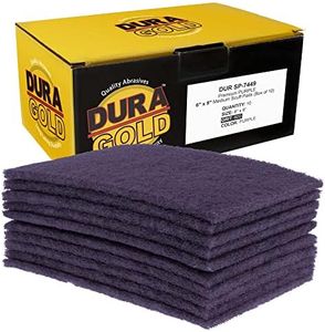 Dura-Gold Premium 6" x 9" Purple Medium Fine 600 Grit General Purpose Scuff Pads, Box of 10 - Scuffing, Scouring, Sanding, Cleaning, Blend Prep, Surface Adhesion Preparation - Automotive Auto Body