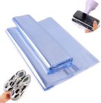 100Pcs 18x14in/45x35cm Large Heat Shrink Wrap Bags PVC Clear Shrink Wrap Film Wrap Bag Heat Seal Bag Transparent Heat-resistant Ductile High Shrinkage Packaging for Shoes Storing Household Items