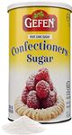 Gefen Confectioners Icing Sugar, 454g Resealable Container, 10x Powdered Sugar, Premium Confection Sugar, No Cornstarch