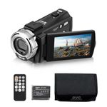 Andoer Camcorder Video Camera Vlogging Youtube,1080P Full HD,16X Zoom,3.0 Inch Rotatable LCD Screen,Max.30 MP, Support Night Vision,Face Detection,Beautification, with Remote and Battery