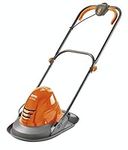 Flymo Turbo Lite 250 Electric Hover Lawn Mower – 1400 W, 25 cm Cutting Width, Ambidextrous Handles, Folds Flat, Orange