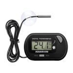 Fish Tank Digital Thermometer Aquarium Thermometer Reptile Thermometer Water Thermometer with MAX/MIN LCD Display Terrarium Water Temperature Test Aquarium Temperature Measurement