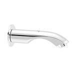 Pixaflo Mark Brass Chrome Finish Bath Tub Spout with Wall Flange (Silver)