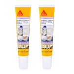 SIKA - Pack of 2 Universal silicone sealant - Sikasil Multiplus-T - Sanitary sealant - Anti-mould - anti-fungicide - For kitchens and bathroom - White - 120ml