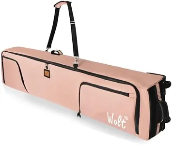 WOLT Snowboard Bag with Wheels- Padded Ski Bags for Air Travel, Fit to Double Pairs of Skis up to 190 cm