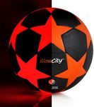 GlowCity Glow in The Dark Soccer Ball | Light Up Indoor/Outdoor Soccer Ball with 2 LED Lights | Pre-Installed Batteries | Fun Gift for Teens