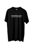 Lezoir™ If You Can Read This, You're Too Close. He Has A Wife.!! Cotton Black Unisex T-Shirt (XX-Large)