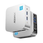 ACEMAGICIAN Vista V1 Smallest Mini PC Windows 11 Pro, Ιntel Alder Lake N97(Beat N95/N100,up to 3.60GHz), 16GB DDR4 512GB SSD Mini Office Desktop PC, Support 4K@60Hz Display/5G WiFi/Bluetooth/USB3.2