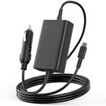 12V/24V 100W Car Laptop Charger USB C Compatible with MacBook Lenovo Thinkpad Dell Latitude HP Chromebook Asus Acer Huawei Xiaomi Air Samsung and All Type-C Devices 100 Watt Type C Power Adapter