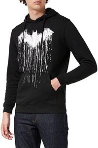 DC Comics Batman Paint Cappuccio, Nero (Black Blk), X-Large Uomo