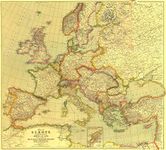 National Geographic: Europe 1915 World War 1 - Historic Wall Map Series - 31.5 x 28.5 inches - Laminated