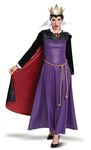 Disguise Women's Evil Queen Deluxe Adult Costume, Purple, XL (18-20)