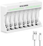 KALAHOL LCD 8 Slots Battery Charger
