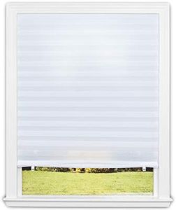 Redi Shade No Tools Original Light Filtering Pleated Fabric Shade White, 36" W x 72" L, 1 Pack