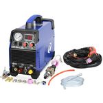 Plasma Cutter, 50Amp Non-Touch Pilot Arc Plasma Metal Cutter Machine, Plasma Cutting Equipment with 220V DC Inverter IGBT, Cutting Power Up to 18 MM, PT/2T/4T/PA Function