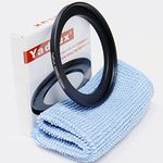 Yadsux 43mm to 52mm Step-Up Lens Adapter Ring for Camera Lenses Filters,Metal Filters Step Up Ring Adapter,The Connection 43MM Lens to 52MM Filter Lens Accessory,Cleaning Cloth with Lens