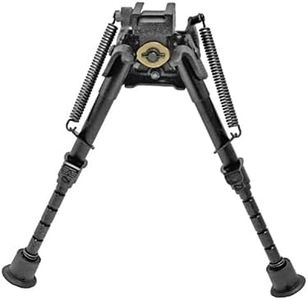 Harris Engineering Bipod, Rotating, Black, Leg Notch, 6"-9" S-BRMP