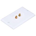 MX 2 Socket Rca Female Wall Plate Face Plate 114x70 Mm Home Theaters - MX 3291