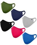 OCEAN RACE Cotton Reuseable Face Mask (Multicolour, Pack of 6, Without Valve) for Unisex