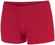 chassé Girls Boy-Cut Cheerleading Brief - Adult Sizes (Red, M)