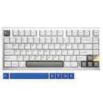 YUNZII AL75 75% Gaming Keyboard,Aluminium Wireless Mechanical Keyboard BT/2.4G/Wired Hot Swap Pre-lubed Creamy Keyboard,TKL Gasket Mounted RGB Custom Keyboard for Mac/Win(Cocoa Cream Switch,Silver)