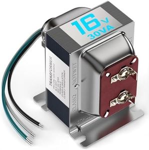 16V 30VA Doorbell Transformer for Ring Video Doorbells, Compatible with Ring, Nest Hello, Wyze and Eufy Video Doorbells, Power Supply for Nest, Ecobee, Sensi and Honeywell Thermostat