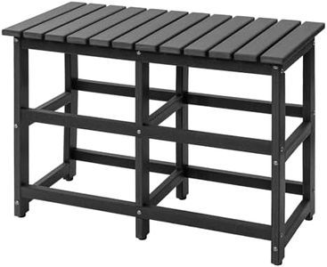 SwiftSlot Spa Surround Bench, Waterproof above Ground Pool Table and Stools, HDPE Outdoor Bench (35" D x 15.7" W x 25.6" H)