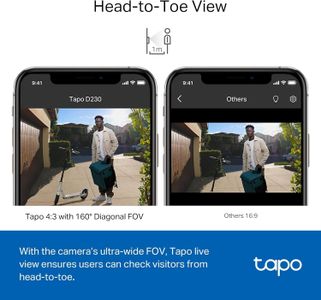 Tapo 2K Wireless Video Doorbell – Smart Home Security Camera