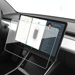 T Tersely Tempered Glass Screen Protector For Tesla Model 3 (2023-2017) / Model Y (2024-2020), 15" Center Control Touch Car Navigation,Ultra Sensitive/High Definition Screen Protector