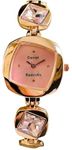 EVRGLOW Pearl Cut Dial with Bracelet Style Chain Analog Watch for Women & Girls DRW- 027 (Rose Gold)