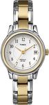 Timex Women's Premium Dress 32mm Watch, Two-Tone/White, modern