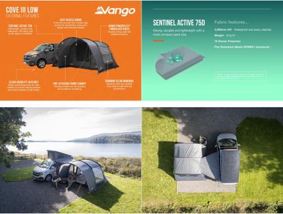 Vango Cove III Drive Away Awning Low Height (180-210cm) – Poled
