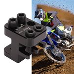 Master Chain Press Tool, Press Chain Tool, Master Link Press Tool, Motorcycle ATV Billet Aluminum Black Anodized Steel Pins Lighweight for 520 525 530 Chain, Black